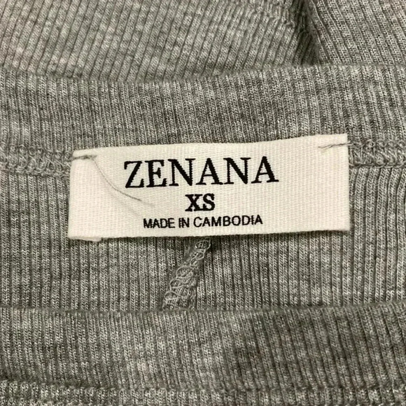 Zenana outfitters grey halter neck tank top in size xs - Picture 3 of 4